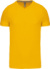 Pánske tričko s V-výstrihom - Kariban, farba - yellow, veľkosť - 4XL