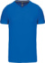 Pánske tričko s V-výstrihom - Kariban, farba - light royal blue, veľkosť - 4XL