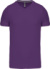 Pánske tričko s V-výstrihom - Kariban, farba - purple, veľkosť - XL