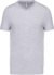 Pánske tričko s V-výstrihom - Kariban, farba - oxford grey, veľkosť - S