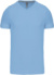 Pánske tričko s V-výstrihom - Kariban, farba - sky blue, veľkosť - 3XL