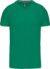 Pánske tričko s V-výstrihom - Kariban, farba - kelly green, veľkosť - L