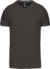 Pánske tričko s V-výstrihom - Kariban, farba - dark grey, veľkosť - 3XL