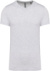 Pánske tričko s V-výstrihom - Kariban, farba - ash heather, veľkosť - 4XL