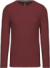 Pánske tričko s dlhým rukávom - Kariban, farba - wine, veľkosť - 4XL