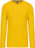 Pánske tričko s dlhým rukávom - Kariban, farba - yellow, veľkosť - XL