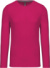 Pánske tričko s dlhým rukávom - Kariban, farba - fuchsia, veľkosť - 4XL