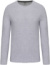 Pánske tričko s dlhým rukávom - Kariban, farba - oxford grey, veľkosť - S