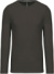 Pánske tričko s dlhým rukávom - Kariban, farba - dark grey, veľkosť - M