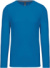 Pánske tričko s dlhým rukávom - Kariban, farba - tropical blue, veľkosť - 3XL