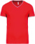 Pánske pique tričko s V-výstrihom - Kariban, farba - red/navy/white, veľkosť - S