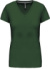 Dámske tričko s výstrihom do V - Kariban, farba - forest green, veľkosť - 3XL
