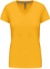 Dámske tričko s výstrihom do V - Kariban, farba - yellow, veľkosť - L