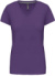 Dámske tričko s výstrihom do V - Kariban, farba - purple, veľkosť - S