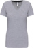 Dámske tričko s výstrihom do V - Kariban, farba - oxford grey, veľkosť - XL