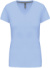 Dámske tričko s výstrihom do V - Kariban, farba - sky blue, veľkosť - XL