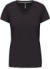 Dámske tričko s výstrihom do V - Kariban, farba - dark grey, veľkosť - S