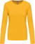 Dámske tričko s dlhým rukávom - Kariban, farba - yellow, veľkosť - XL