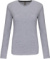 Dámske tričko s dlhým rukávom - Kariban, farba - oxford grey, veľkosť - 3XL