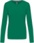 Dámske tričko s dlhým rukávom - Kariban, farba - kelly green, veľkosť - XL