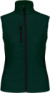 Dámska 3-vrstvová softshellová vesta - Kariban, farba - bottle green, veľkosť - 3XL