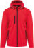 Unisex 3-vrstvová softshellová bunda s kapucňou - Kariban, farba - red, veľkosť - 5XL