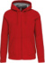 Mikina s kapucňou z hrubej bavlny - Kariban, farba - red, veľkosť - 3XL