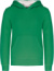 Detská kontrastná mikina s kapucňou - Kariban, farba - light kelly green/white, veľkosť - 8/10