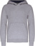 Detská kontrastná mikina s kapucňou - Kariban, farba - oxford grey/navy, veľkosť - 10/12