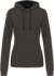 Dámska mikina s kontrastnou kapucňou - Kariban, farba - dark grey/black, veľkosť - XXL