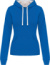Dámska mikina s kontrastnou kapucňou - Kariban, farba - light royal blue/white, veľkosť - M