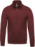 Mikina so štvrťzipom - Kariban, farba - wine, veľkosť - 4XL