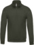 Mikina so štvrťzipom - Kariban, farba - dark khaki, veľkosť - 3XL