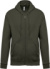 Mikina s kapucňou - Kariban, farba - dark khaki, veľkosť - XS