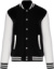 Unisex koledžová bunda "Teddy" - Kariban, farba - black/white, veľkosť - S