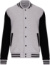 Unisex koledžová bunda "Teddy" - Kariban, farba - oxford grey/black, veľkosť - XS