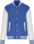 Unisex koledžová bunda "Teddy" - Kariban, farba - light royal/white, veľkosť - L