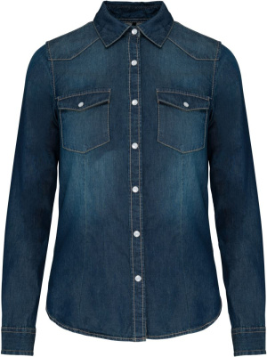 Džínsová blúzka s dlhým rukávom