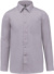Popelínová košeľa "Jofrey" s dlhým rukávom - Kariban, farba - silver, veľkosť - XXL