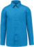 Popelínová košeľa "Jofrey" s dlhým rukávom - Kariban, farba - bright turquoise, veľkosť - XL