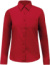 Popelínová blúzka "Jessica" s dlhým rukávom - Kariban, farba - classic red, veľkosť - 4XL