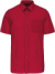 Popelínová košeľa "Ace" s krátkym rukávom - Kariban, farba - classic red, veľkosť - 3XL