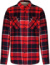 Flanelová košeľa s podšívkou zo sherpa flísu - Kariban, farba - red/navy, veľkosť - XL
