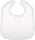 Detský froté podbradník - Kariban, farba - white/white, veľkosť - Onesize