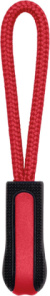 4 ks prívesok na zips - Kariban, farba - black/red, veľkosť - Onesize