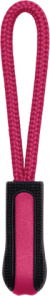 4 ks prívesok na zips - Kariban, farba - black/fuchsia, veľkosť - Onesize