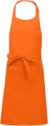 Zástera s náprsenkou - Kariban, farba - orange, veľkosť - Onesize
