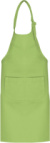 Detská zástera s náprsenkou - Kariban, farba - lime, veľkosť - Onesize