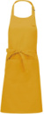 Somelierska zástera s náprsenkou - Kariban, farba - mustard, veľkosť - Onesize