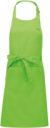 Somelierska zástera s náprsenkou - Kariban, farba - lime, veľkosť - Onesize